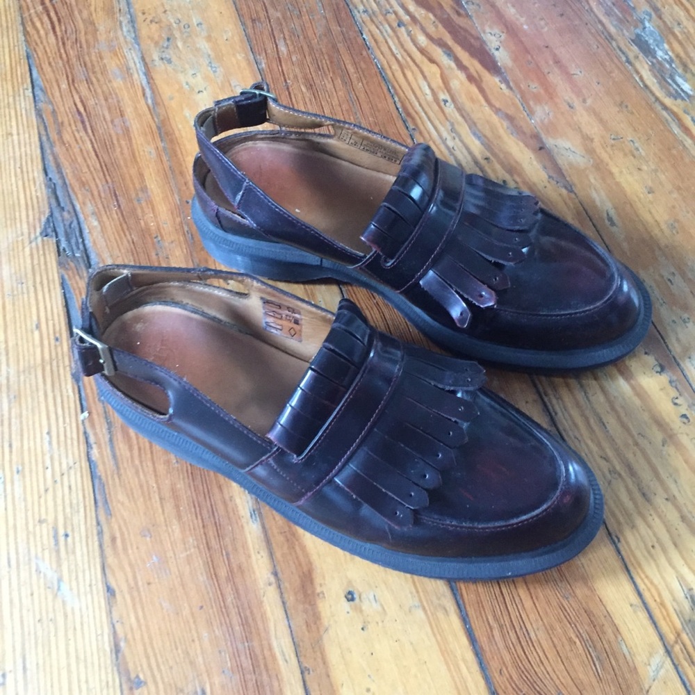 Leather Open-backed Fringe Loathers